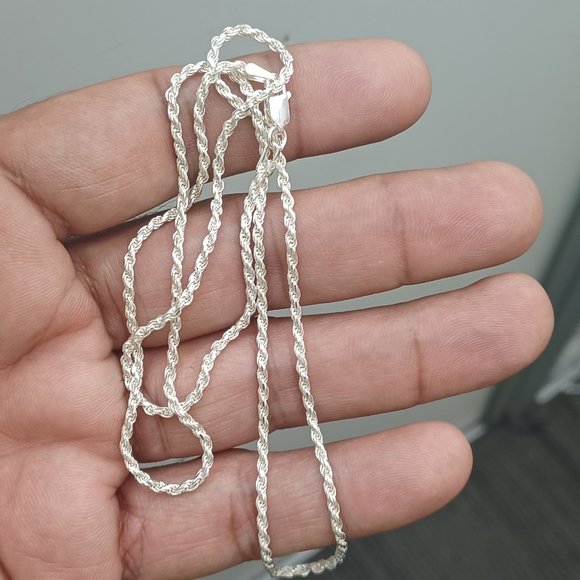 925 Sterling Silver Rope Chain